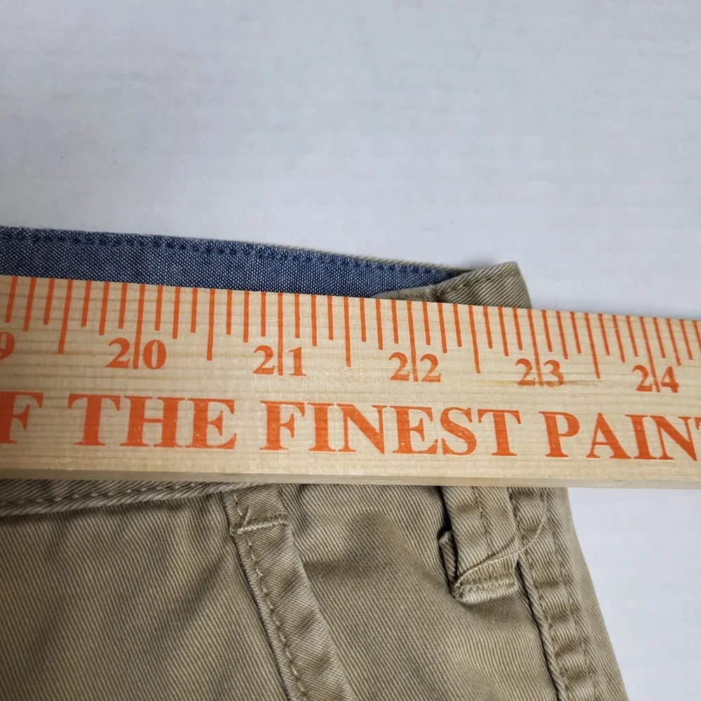 Polo Ralph Lauren Men Classic Fit Tan Khaki Chino Shorts Size 46 46G 100% Cotton
